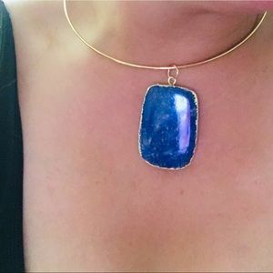 Blue Labradorite Pendant Choker